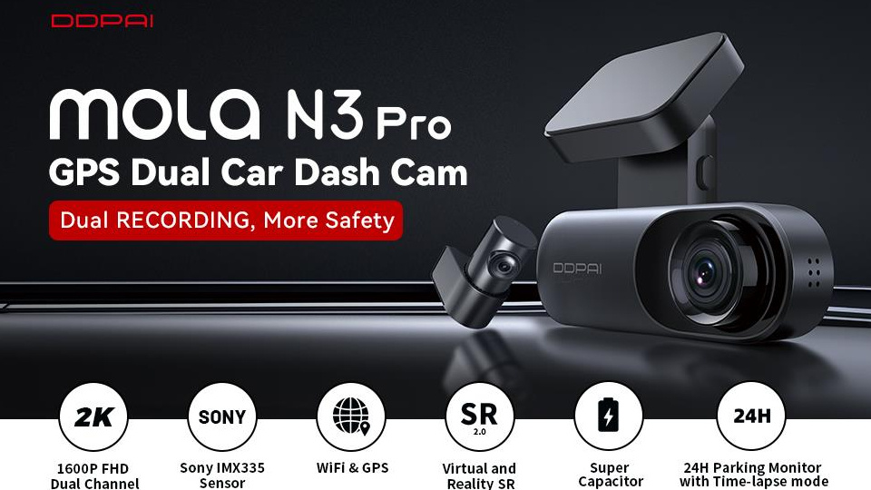Picture of a dashcam.