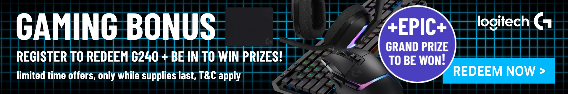 Picture of Logitech G Gaming PC Promotions at PB Tech