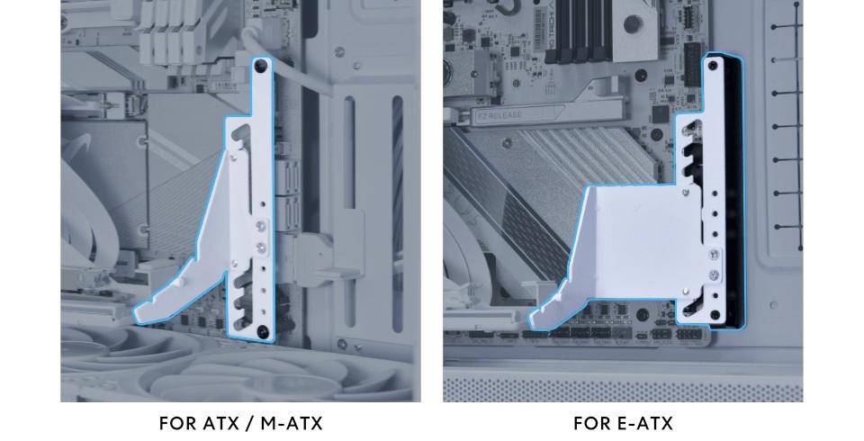 Lian Li Multi-Direction PCIe 5.0 Vertical GPU Bracket White Feature 3