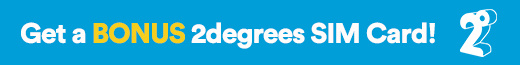 Get a BONUS 2degrees SIM Card with this phone