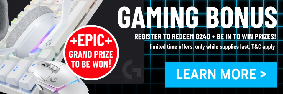 Picture of Logitech GGPC G240 Bonus + July 2025 Prize Event at PB Tech