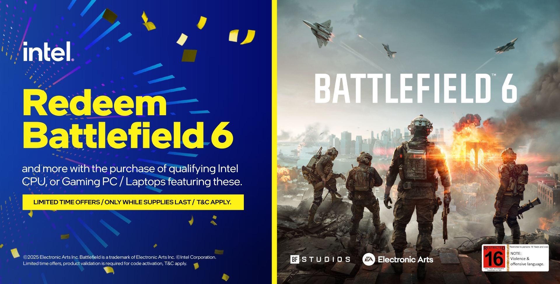 Picture of the Intel Master Key Battlefield 6 Promotion at PB Tech