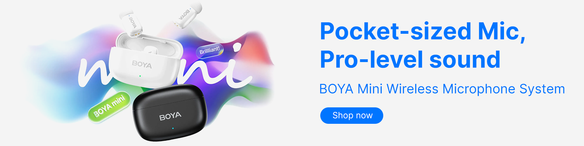 Pocket-sized Mic, Pro-level sound - BOYA Mini Wireless Microphone System