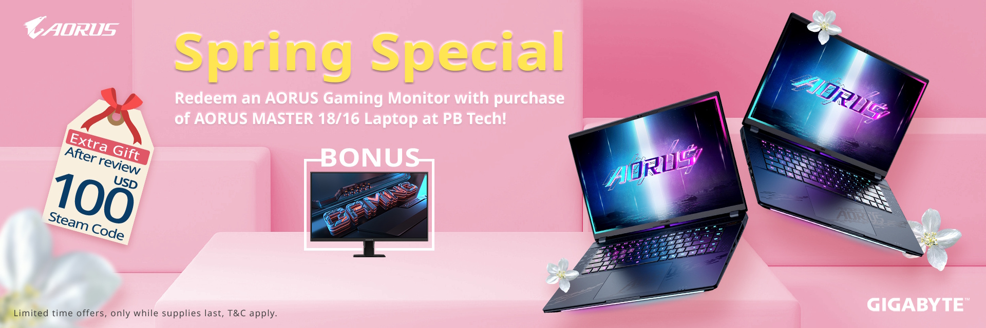 Picture of Gigabyte AORUS Master 16 / 18 Laptop + Gaming Monitor BONUS at PB Tech