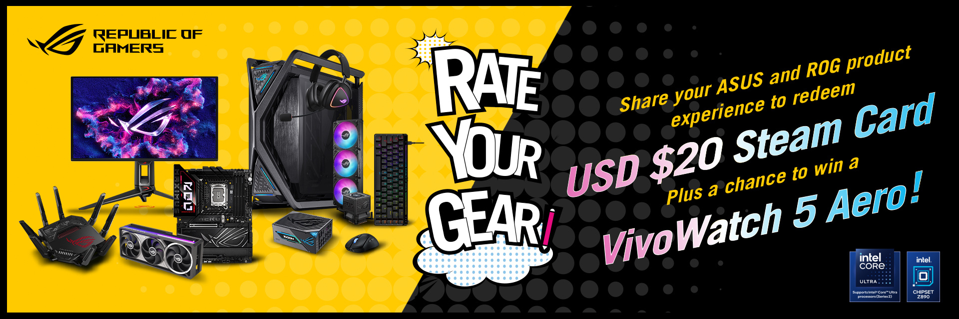 Rate your ASUS gear and be in to WIN