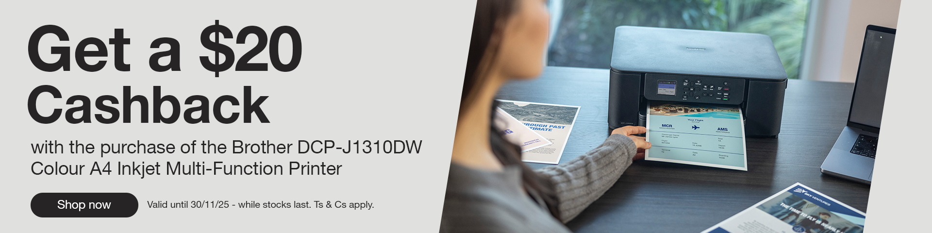 $20 Cashback Brother DCP-J1310DW