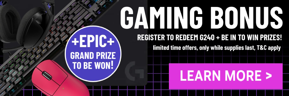 Picture of Logitech GGPC G240 Bonus + October 2025 Prize Event at PB Tech