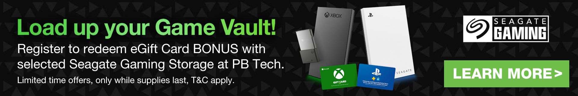 Picture of the Seagate Gaming eGIFT Card BONUS at PB Tech