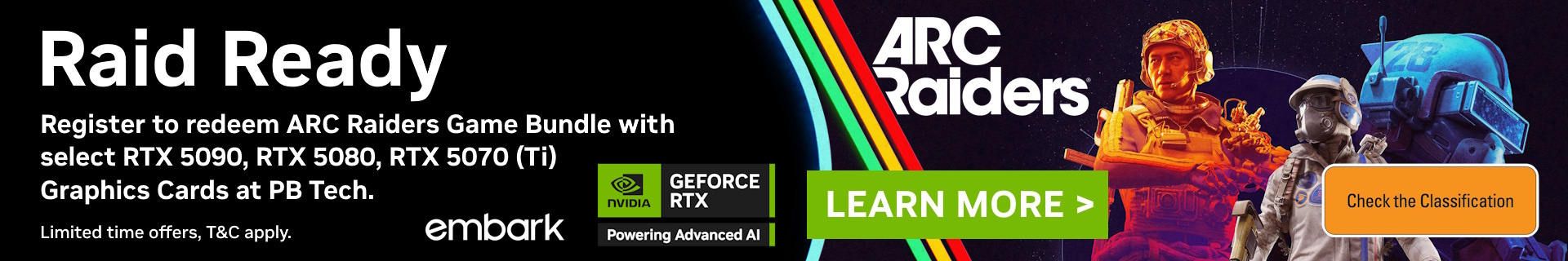 Picture of the NVIDIA GeForce ARC Raiders Game Bundle at PB Tech