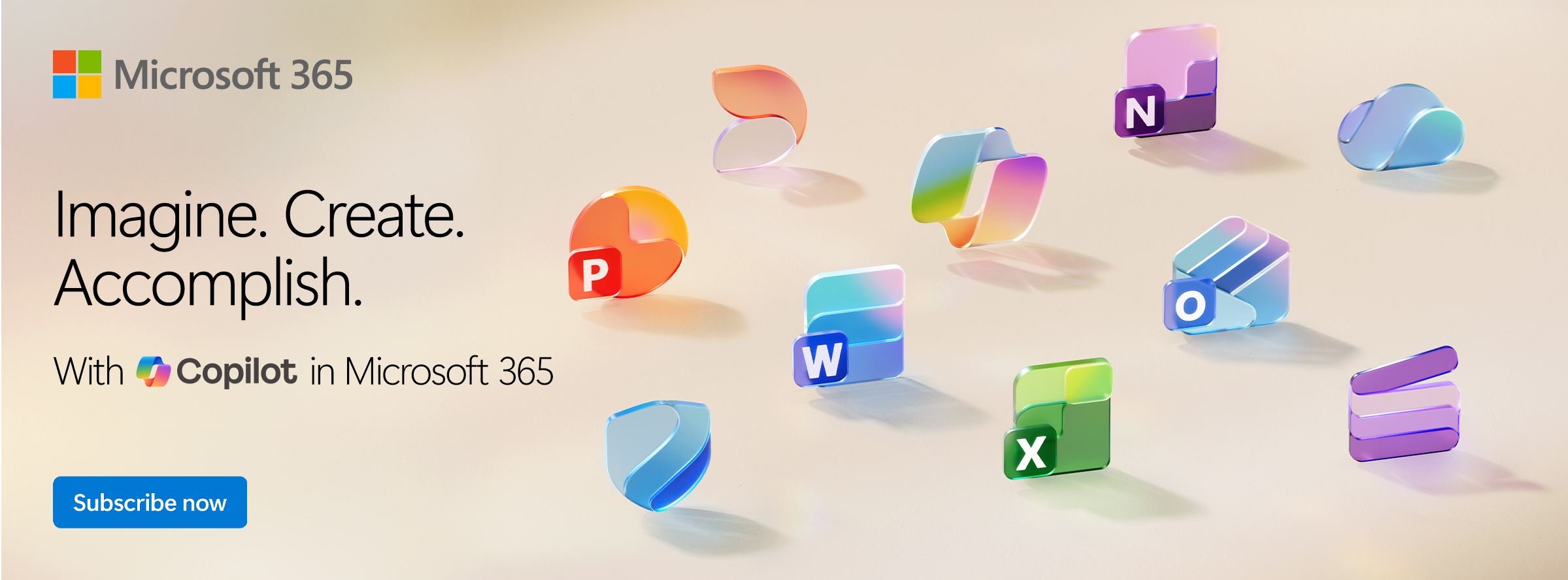 Imagine. Create. Accomplish. With Copilot in Microsoft 365