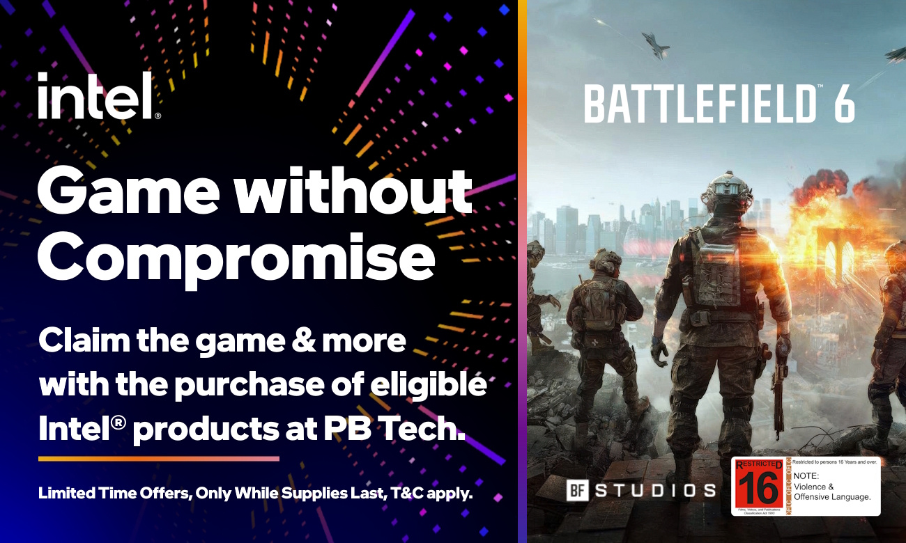 Picture of the Intel Master Key Battlefield 6, Dying Light: The Beast, Assassin's Creed Shadows, Civilization VII You Choose BONUS offer at PB Tech