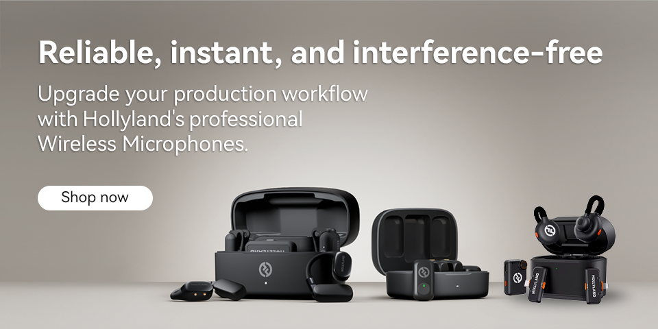 Hollyland Wireless Microphones - Reliable, instant, and interference-free