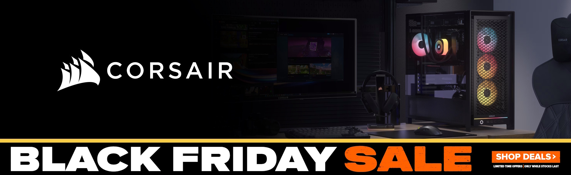 Picture of the Black Friday 2025 Corsair Store at PB Tech