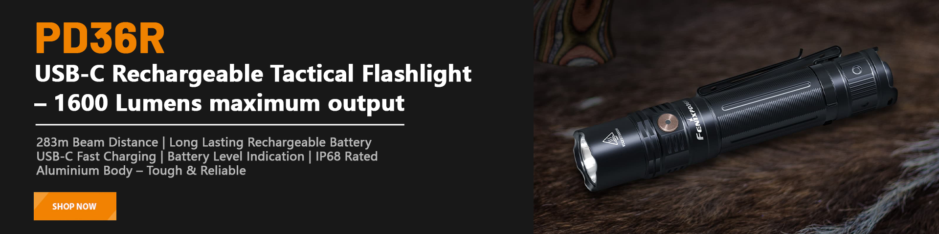 Fenix PD36R Tactical Flashlight