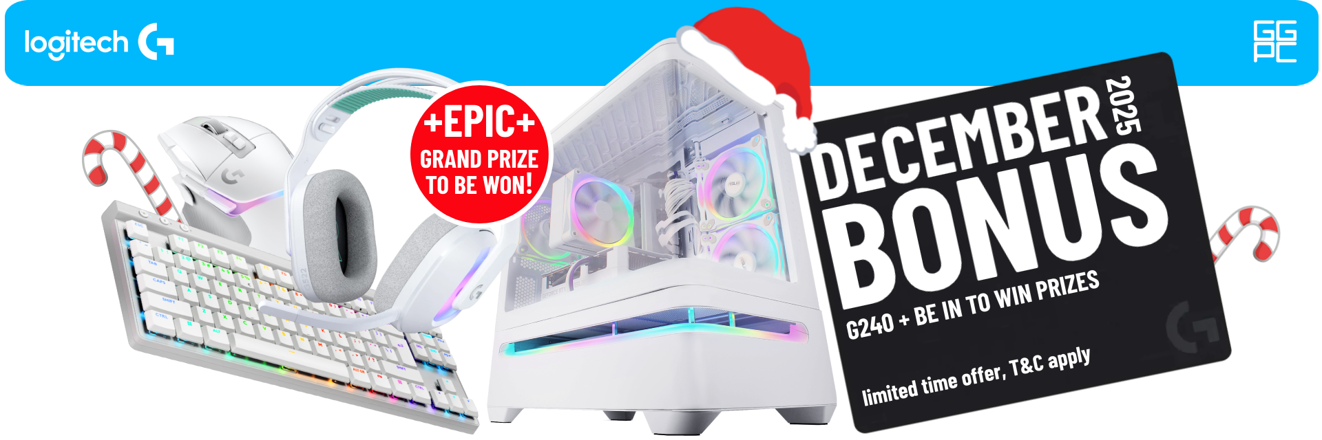 Picture of GGPC December Logitech G Gaming PC Bonus + Prize Event at PB Tech