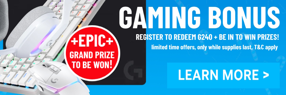 Picture of the December 2025 Logitech G Gaming PC Bonus + Prize Event at PB Tech