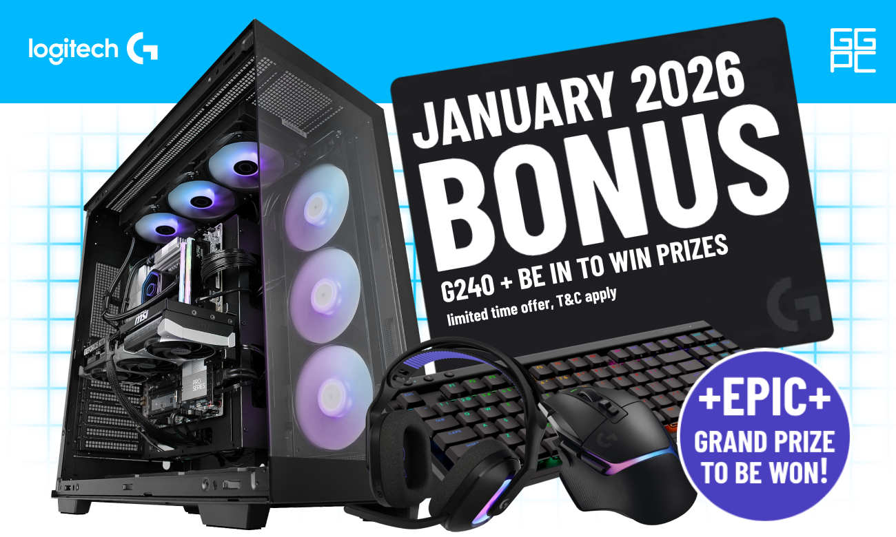 Picture of GGPC January 2026 Logitech G Gaming PC Bonus + Prize Event at PB Tech
