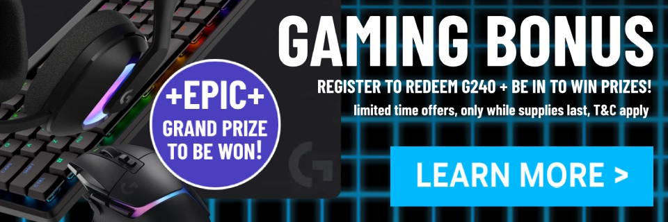 Picture of the January 2025 Logitech G Gaming PC Bonus + Prize Event at PB Tech