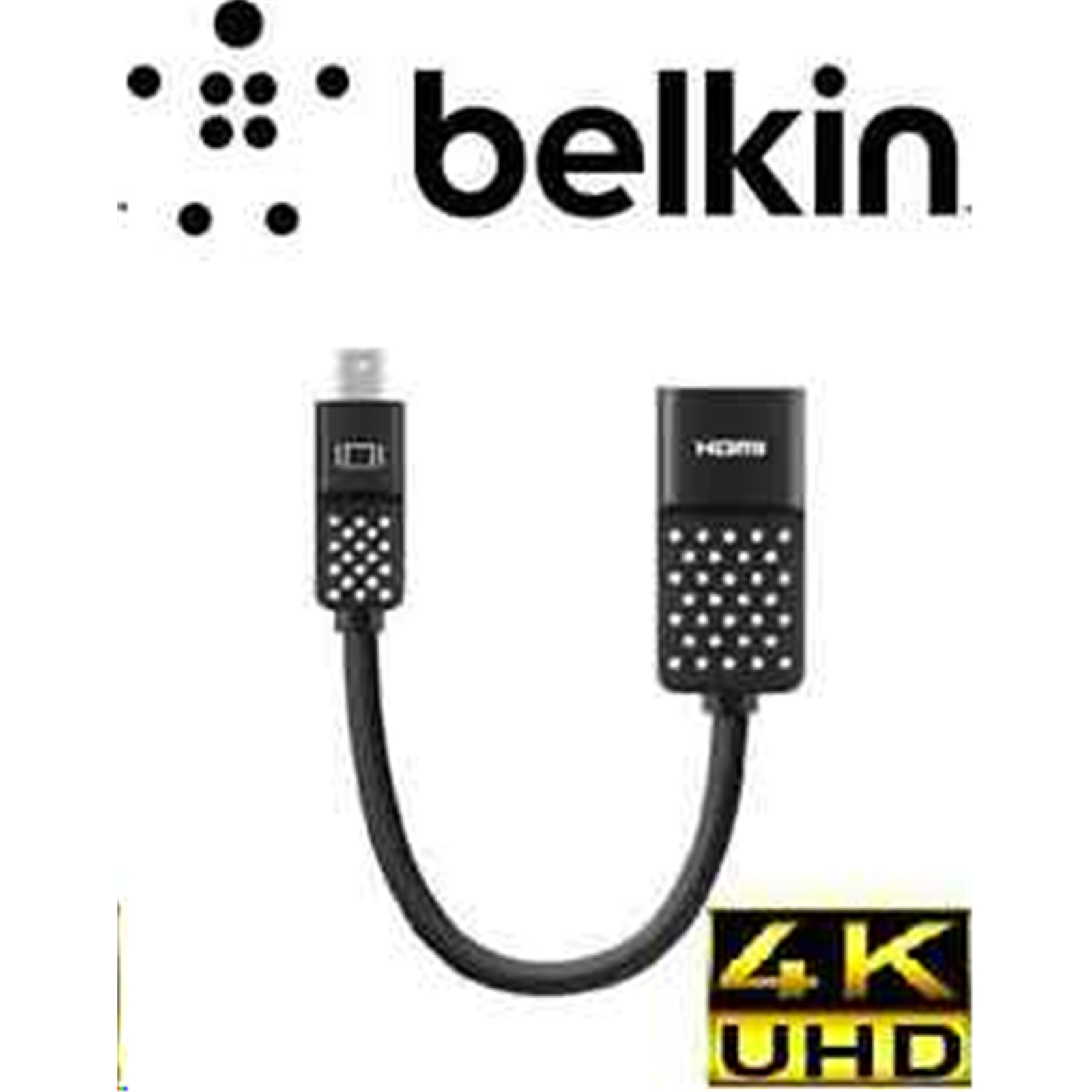 Buy the Belkin F2CD079BT MINI DISPLAYPORT TO HDMI ADAPTER 4k x 2k (3840 x 2160... ( F2CD079BT Buy the Belkin F2CD079BT MINI DISPLAYPORT TO HDMI ADAPTER 4k x 2k (3840 x 2160... ( F2CD079BT