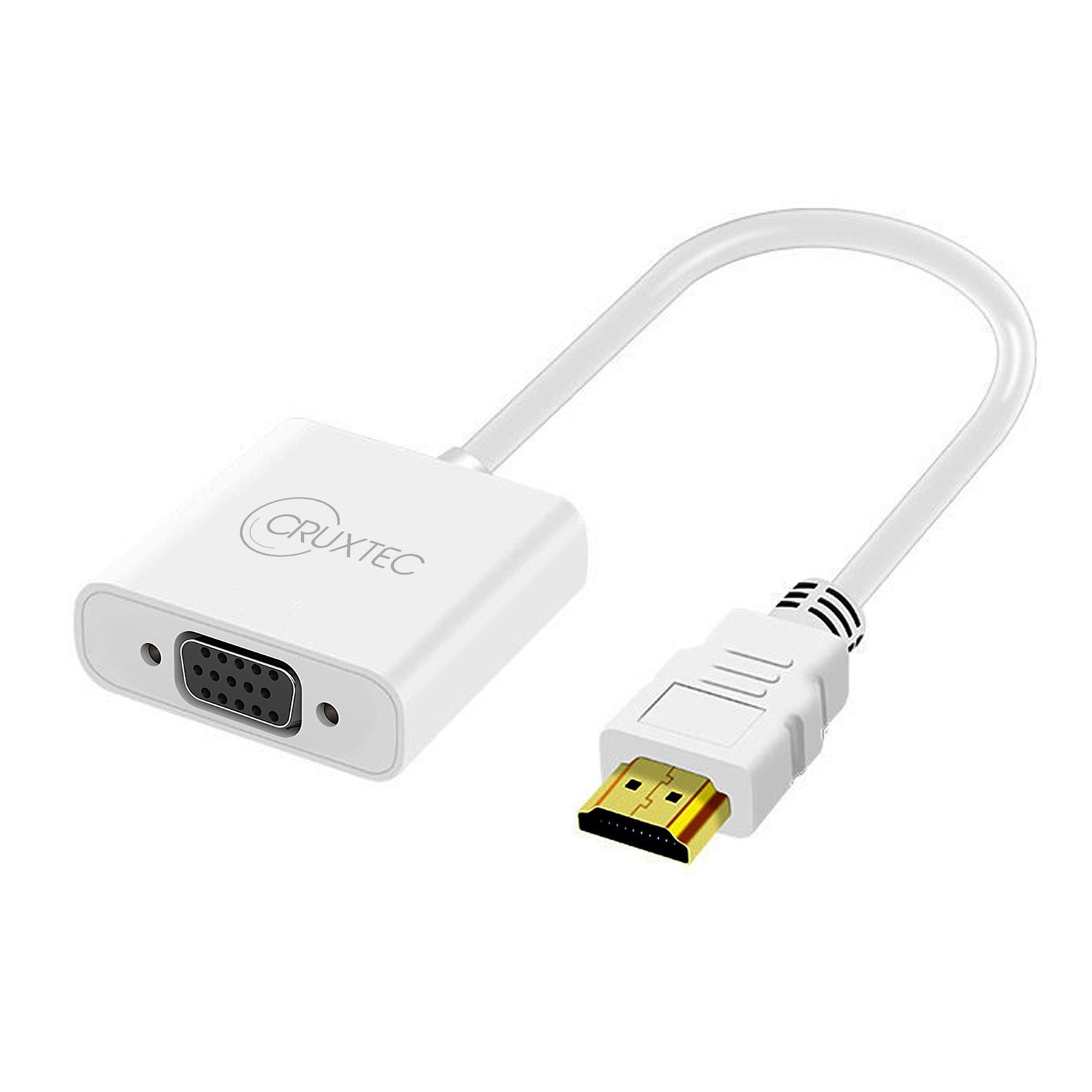 Buy the Cruxtec HDMI to VGA Adaptor with Audio output. ( HTV18AWH