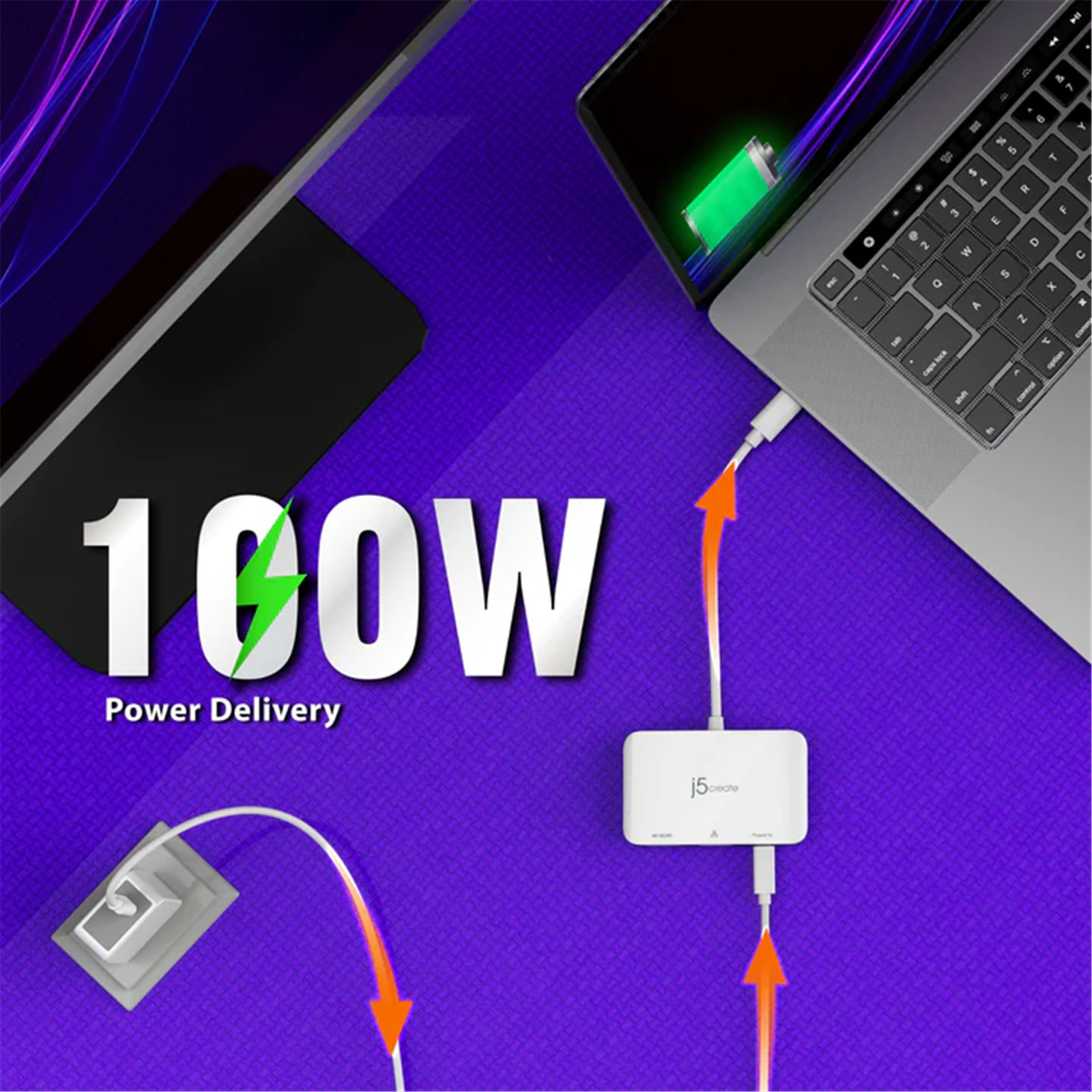Buy the J5create USB-C 100W PD3.0 4K HDMI and Gigabit Ethernet Adapter ...