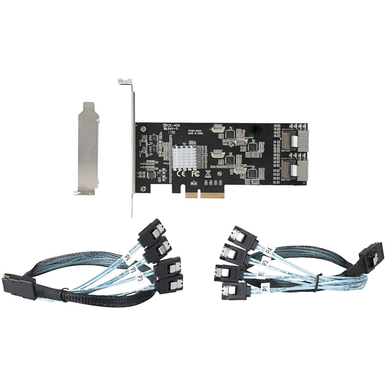 Buy the StarTech 8P6GPCIESATACARD 8 Port 6Gbps SATA PCIe Card