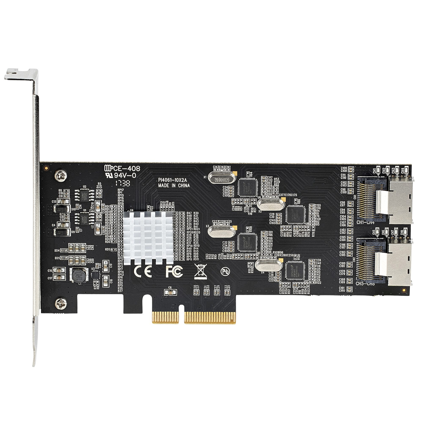 Buy the StarTech 8P6GPCIESATACARD 8 Port 6Gbps SATA PCIe Card
