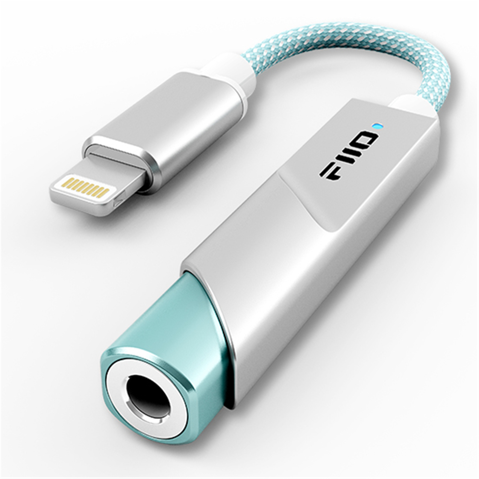 FiiO KA11 Lightning to Ultra-Portable USB Audio DAC Headphone  Amplifier Silver for iPhone Lightning iPad