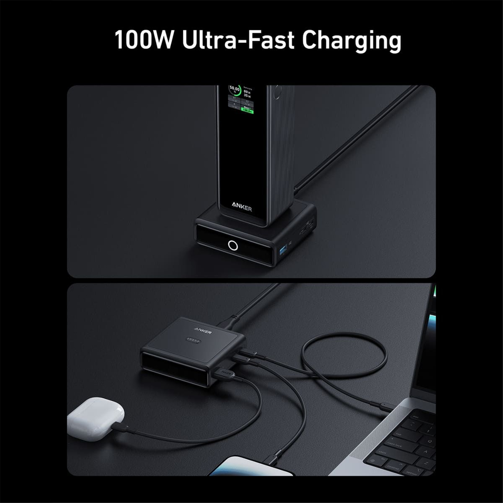 Buy the ANKER 100W Charging Base for Anker Prime Power Bank