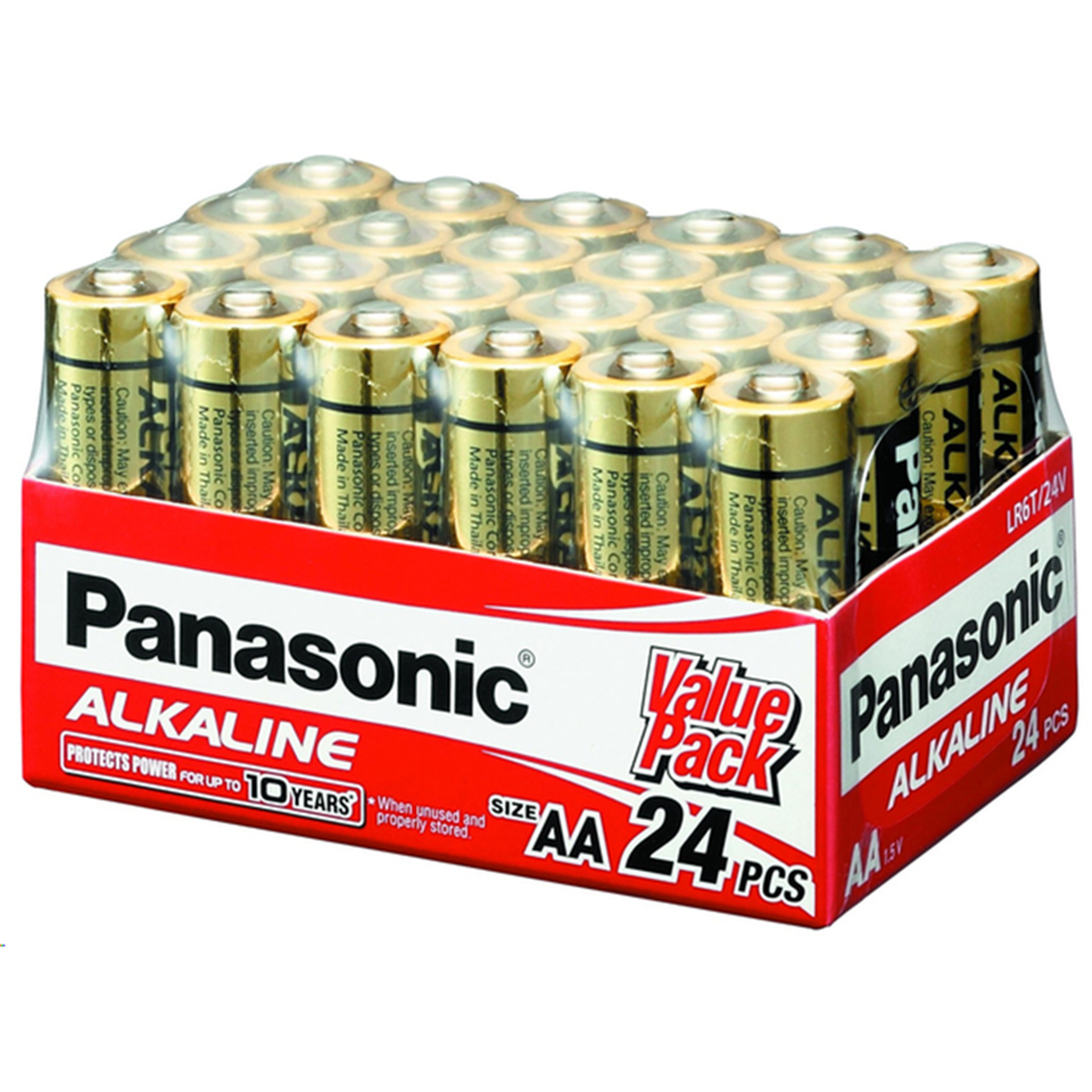 Buy the Panasonic LR6T/24V AA 24 Pack 1.5V Alkaline bulk pack Alkaline