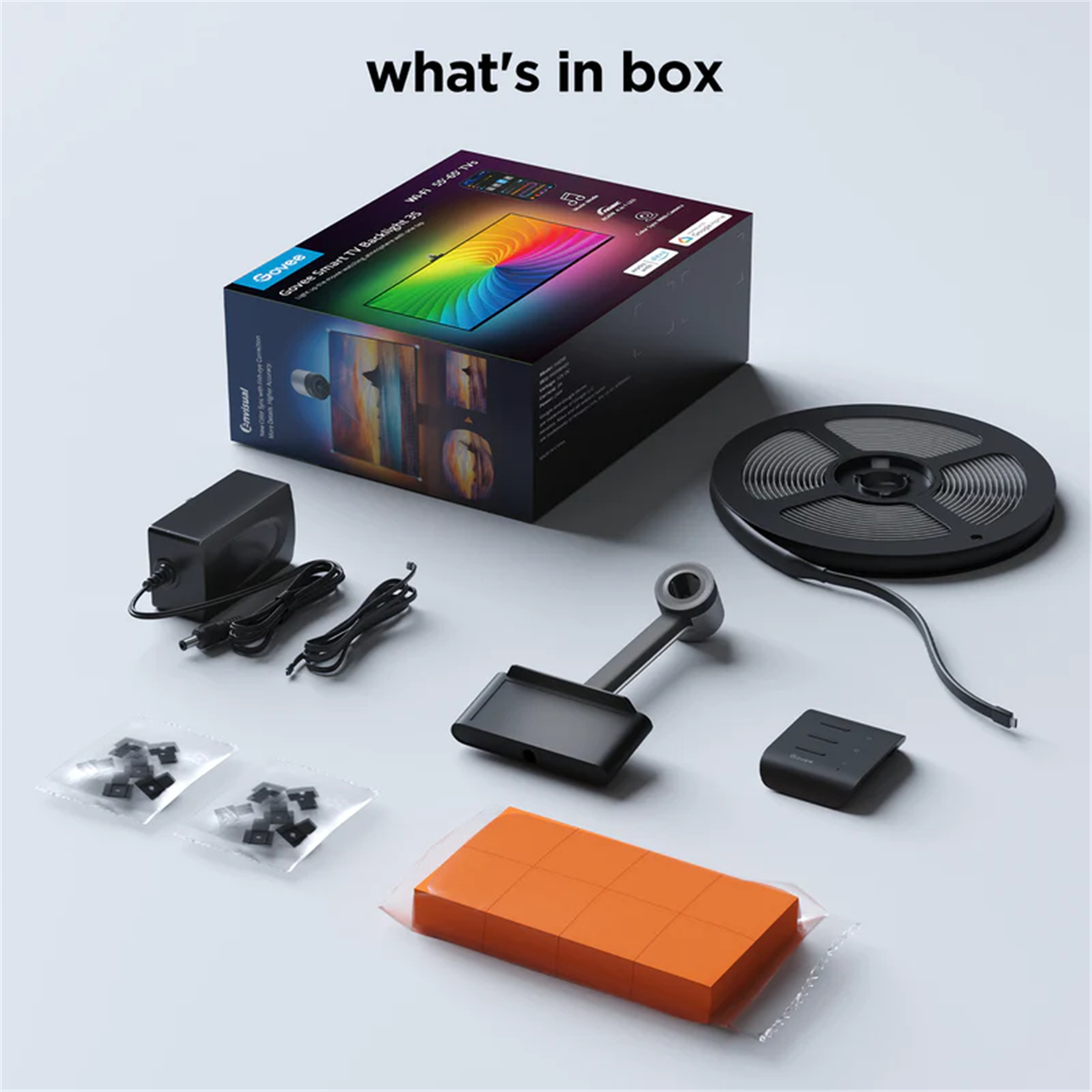 Govee 3S Smart TV Backlight Kit for TV size (55"-65") Matter Supported, Ultra-Thin TV Screen Compatibility, DreamView Syncing