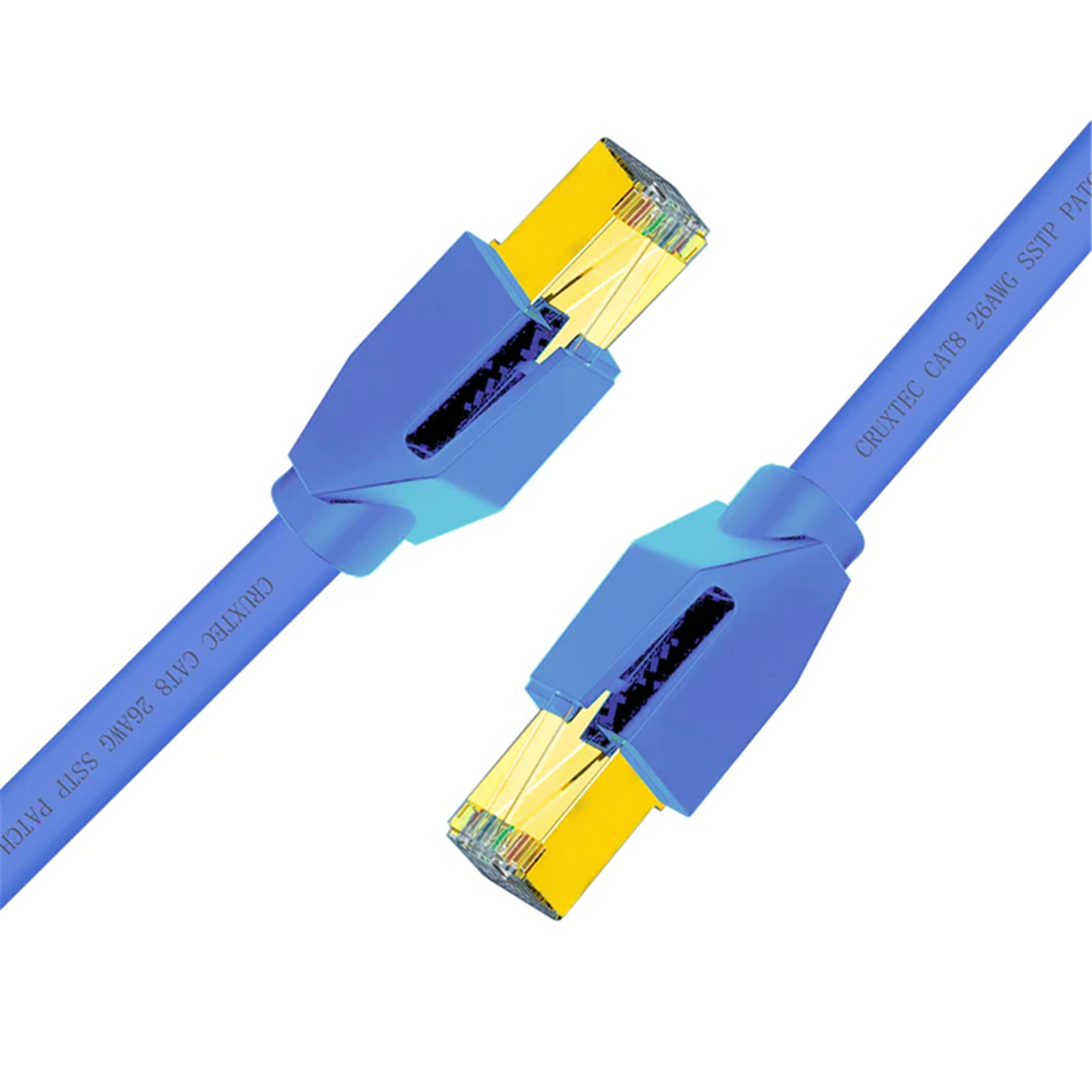 Buy the Cruxtec 15m Cat8 Cable Blue Color 40Gb/ SFTP Triple