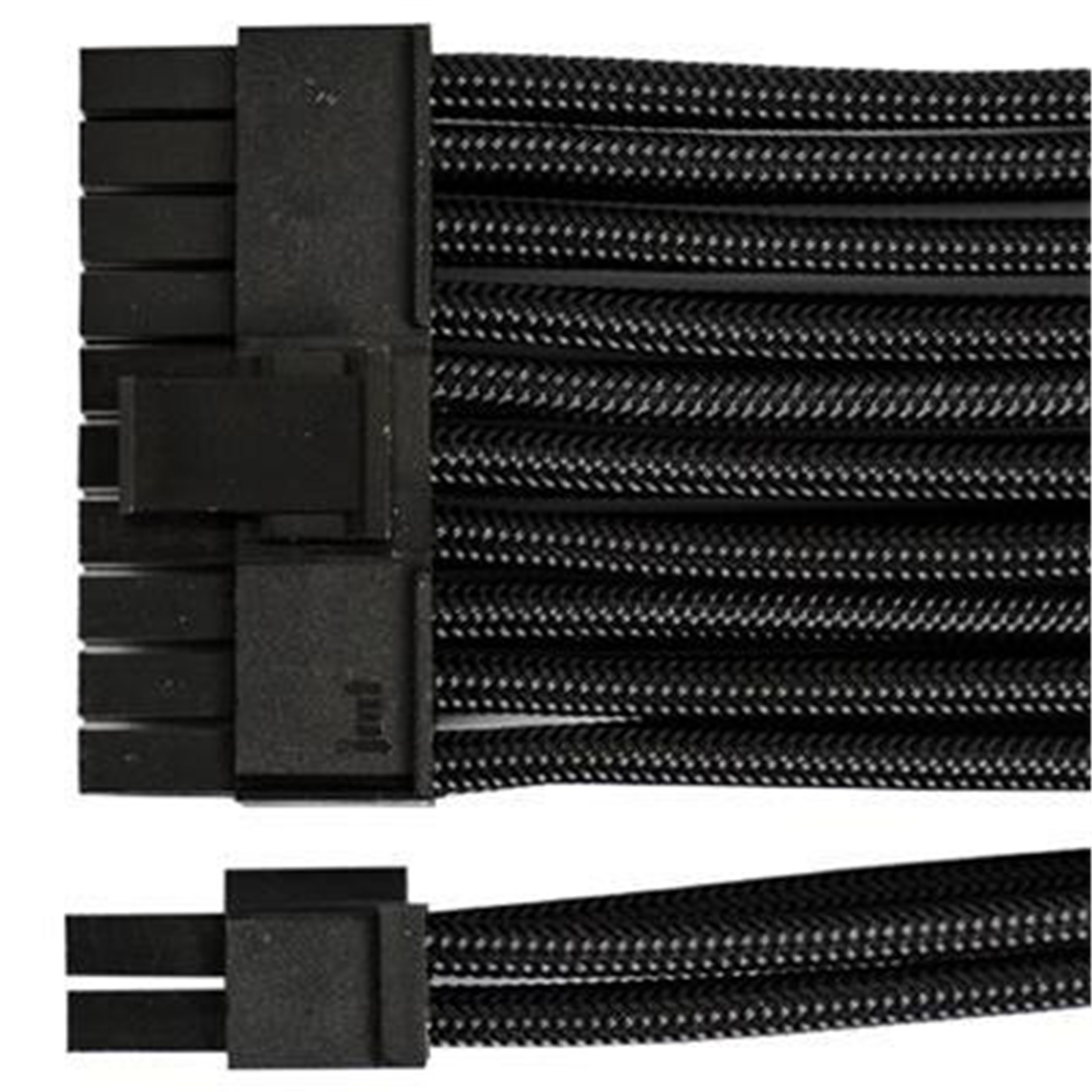 Buy the GGPC Gaming PC Braided Cable Kit Pack, (Black, 40cm) Includes 1