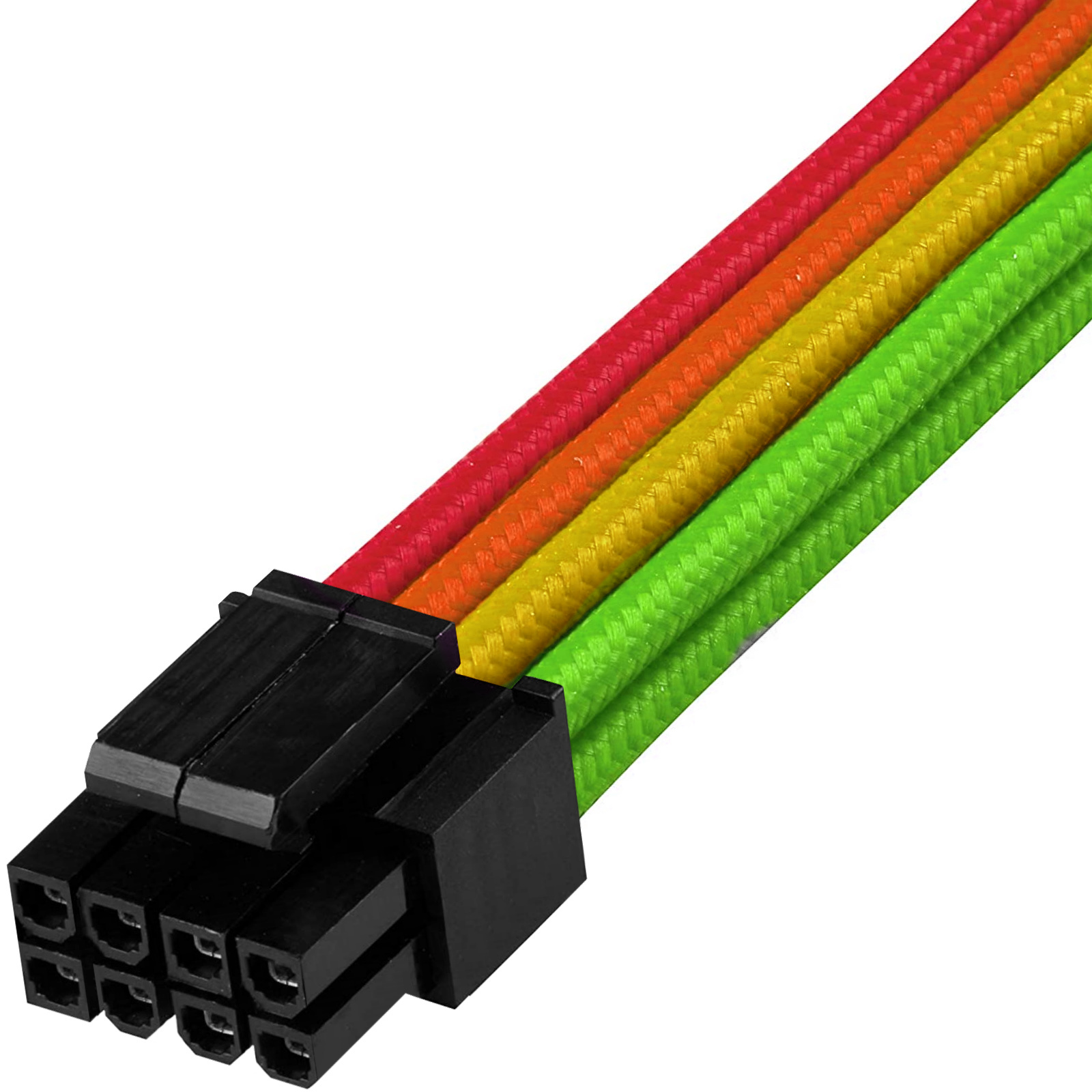 Buy the GGPC Gaming PC Braided Cable Kit Pack, (Rainbow, 40cm) Includes