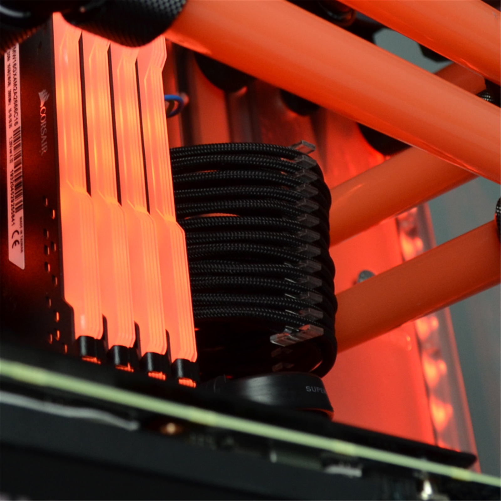 Buy the GGPC Gaming PC Braided Cable Kit Pack, (Black, 40cm), Set of 5