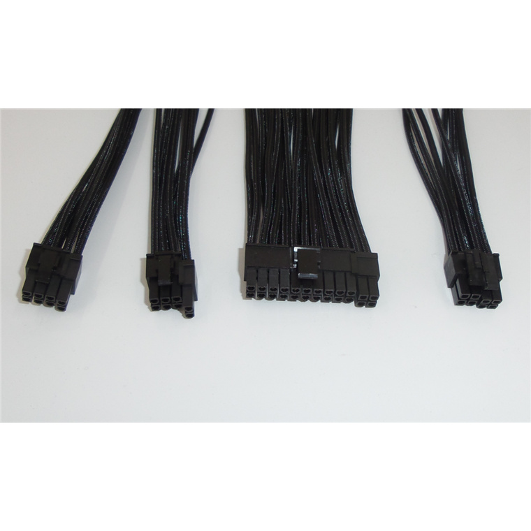 Buy the GGPC Gaming PC Braided Cable Kit Pack, (Black, 40cm), Set of 5