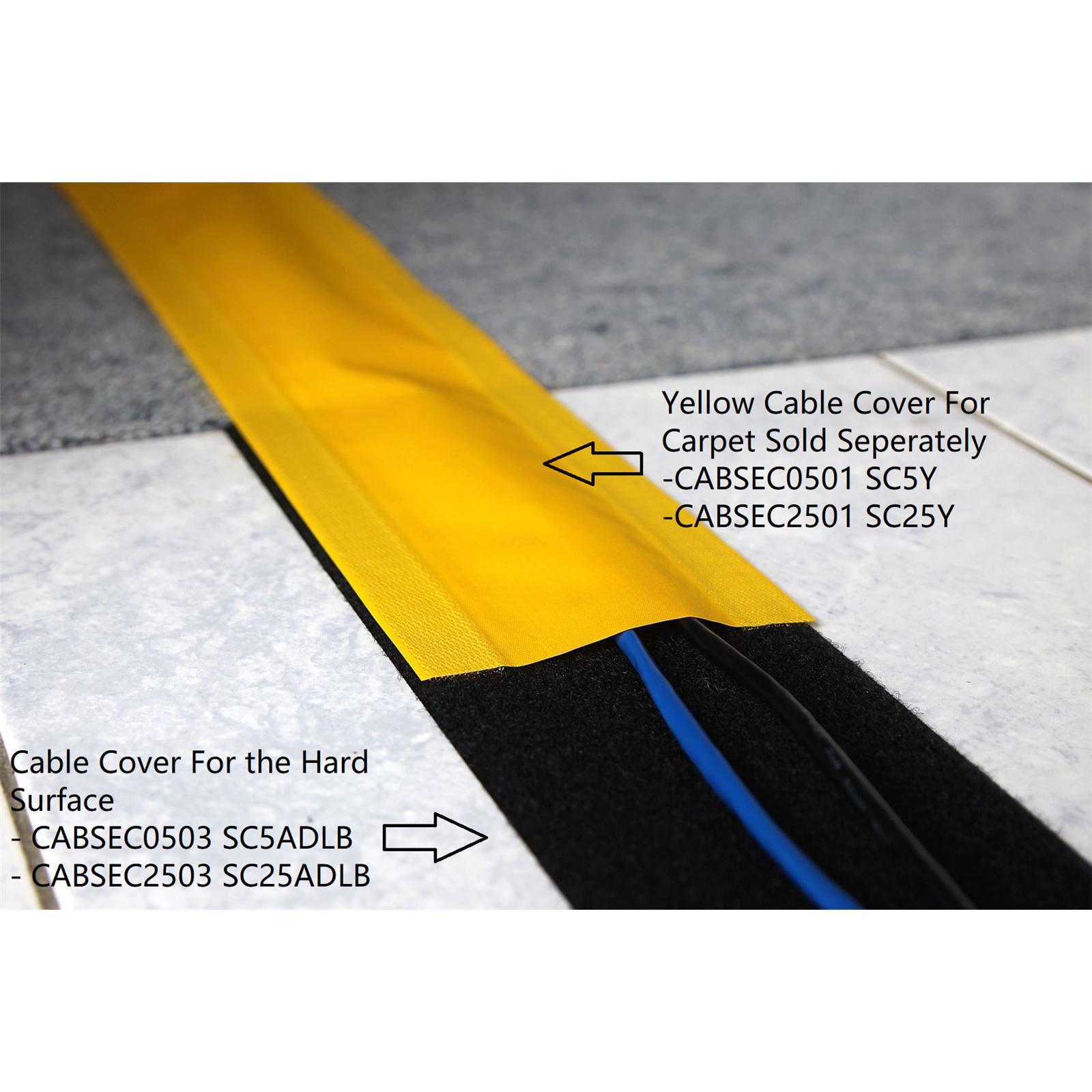 Buy the Secure Cord Cable Management Covers For Hard Surface, Black 5... ( SC5ADLB ) online