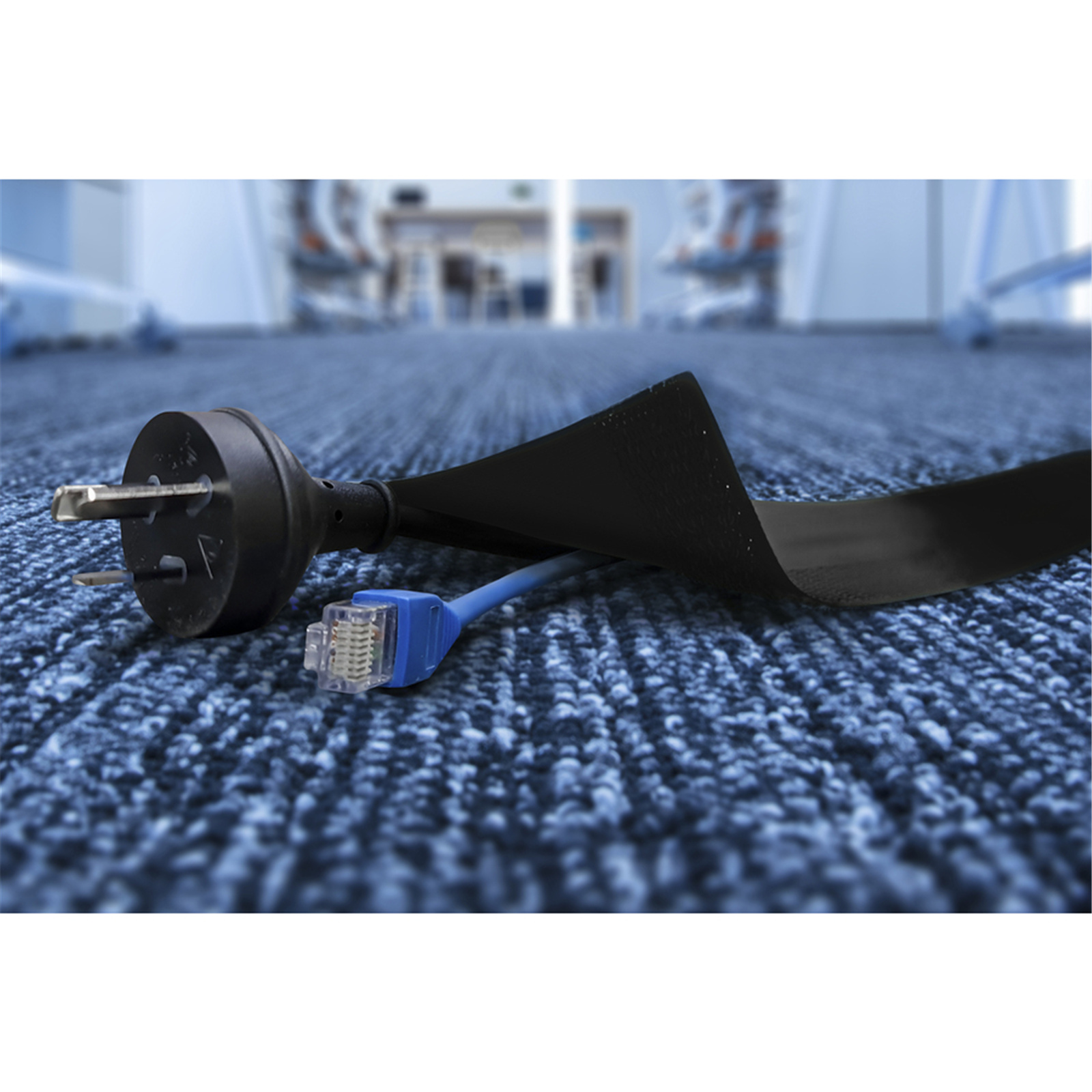 Buy the Secure Cord Cable Management Covers For Loop Pile Carpets