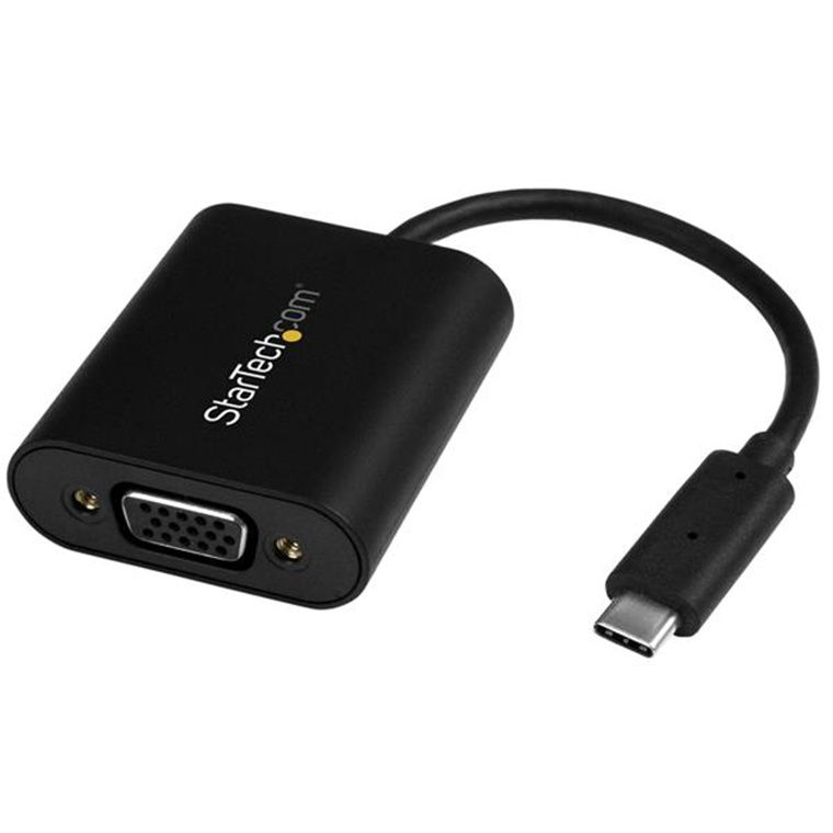 Buy the StarTech CDP2VGASA USBC to VGA Adapter With Stay Awake