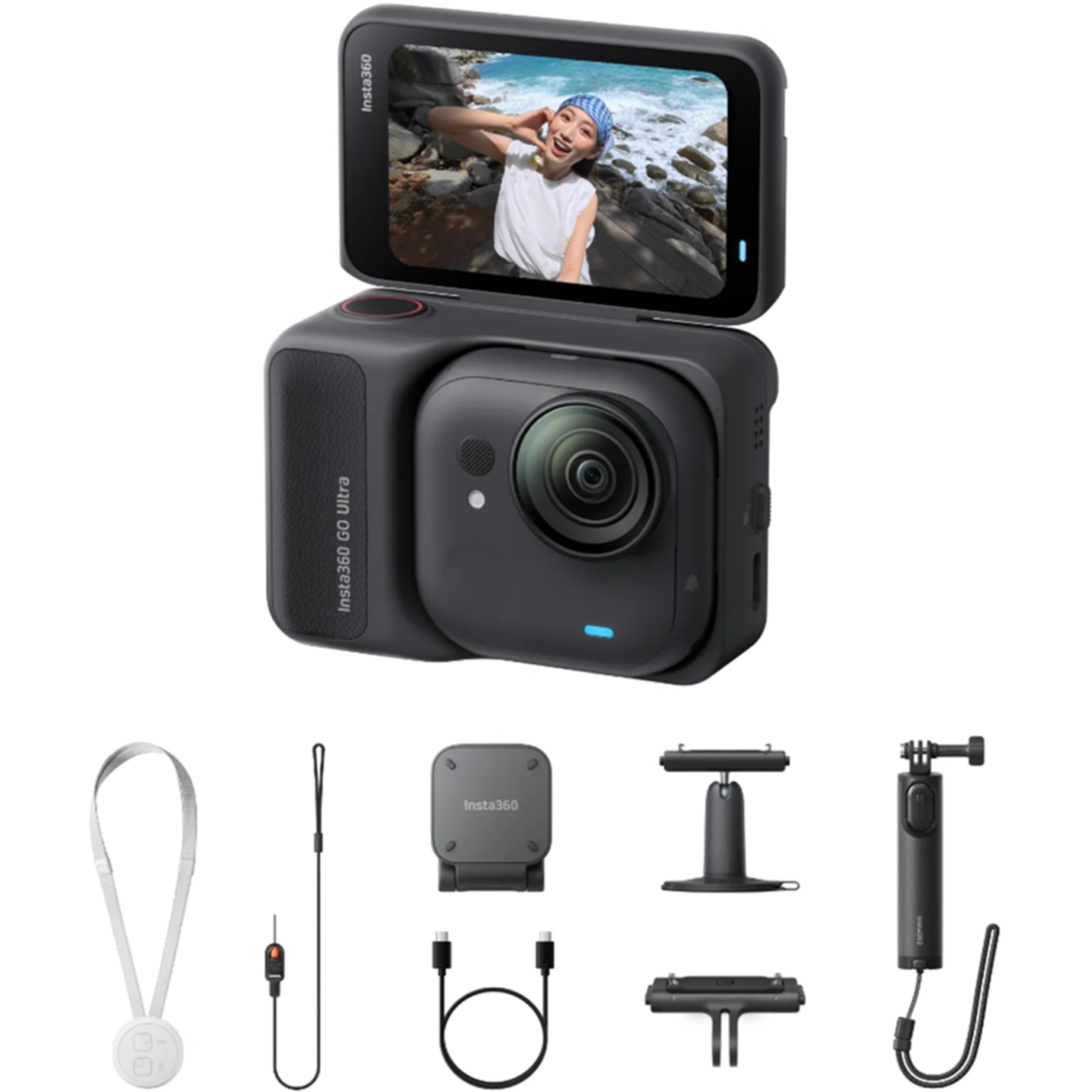 Buy the Insta360 GO Ultra Action Camera Creator Bundle Midnight