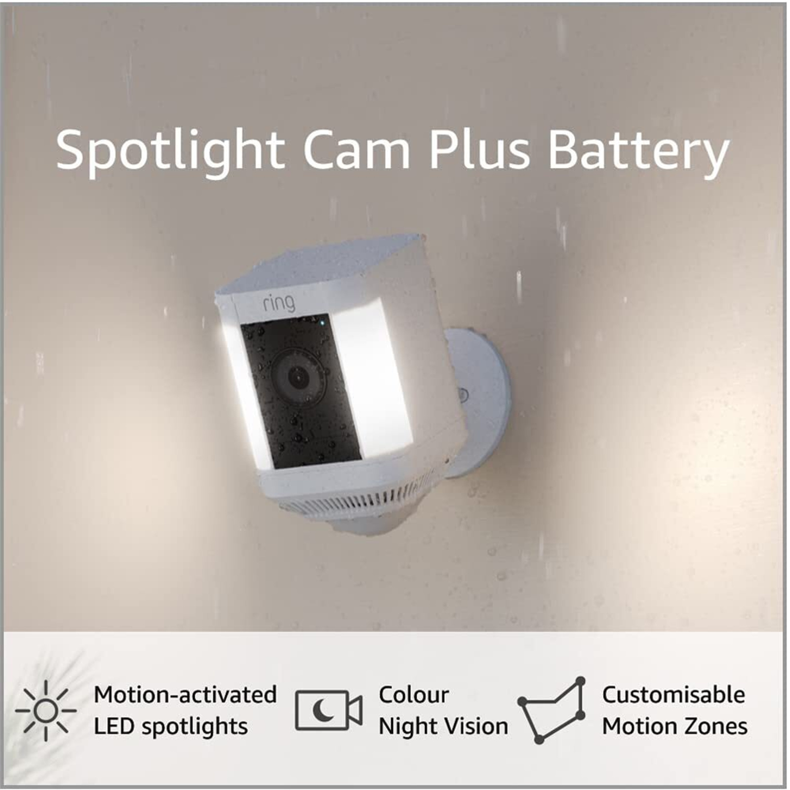 Buy the RING Spotlight Cam Plus Battery - White - 4 Pack