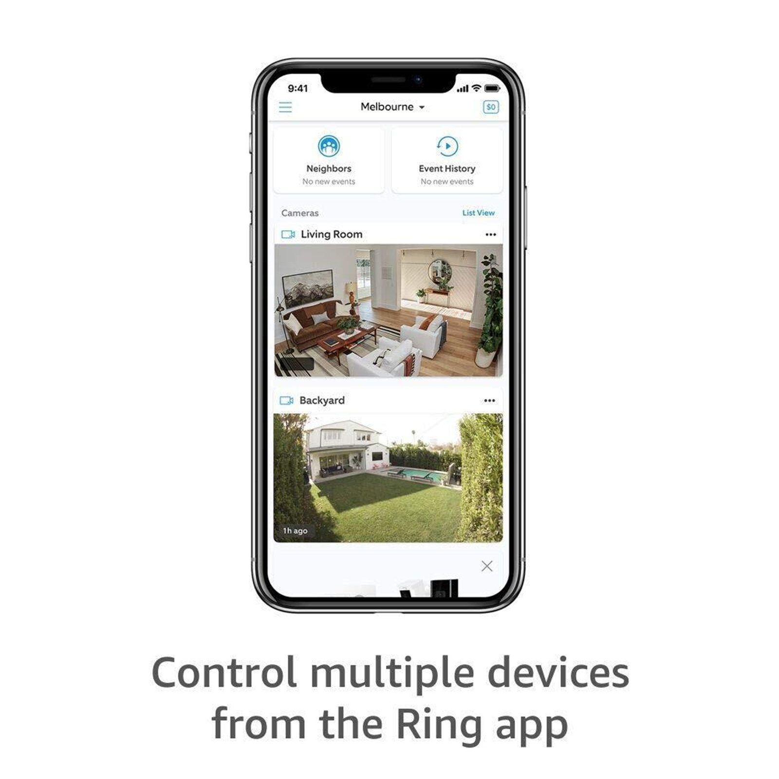 RING 2-Pack Outdoor Camera (Stick Up Cam) Battery White