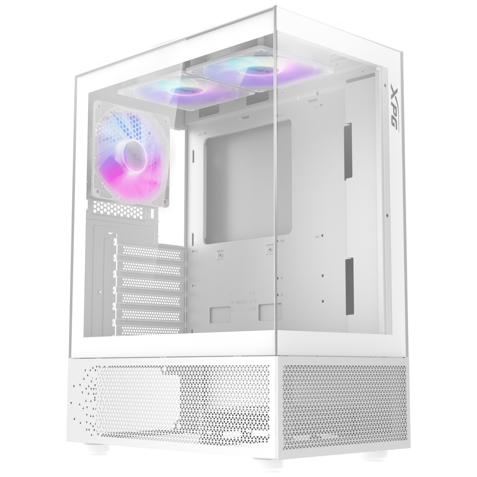 Buy the ADATA XPG INVADER X MINI White ATX Mid Tower PC Case with 5 X ...