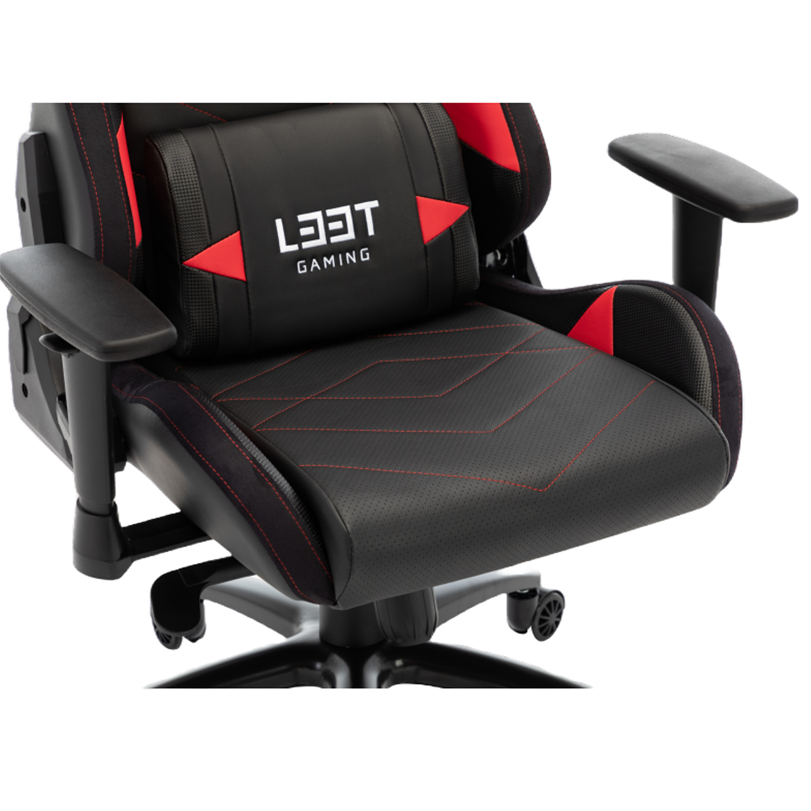 L33t Energy L33t Chair L33T Elite V4 Gaming Chair PU Leather Red