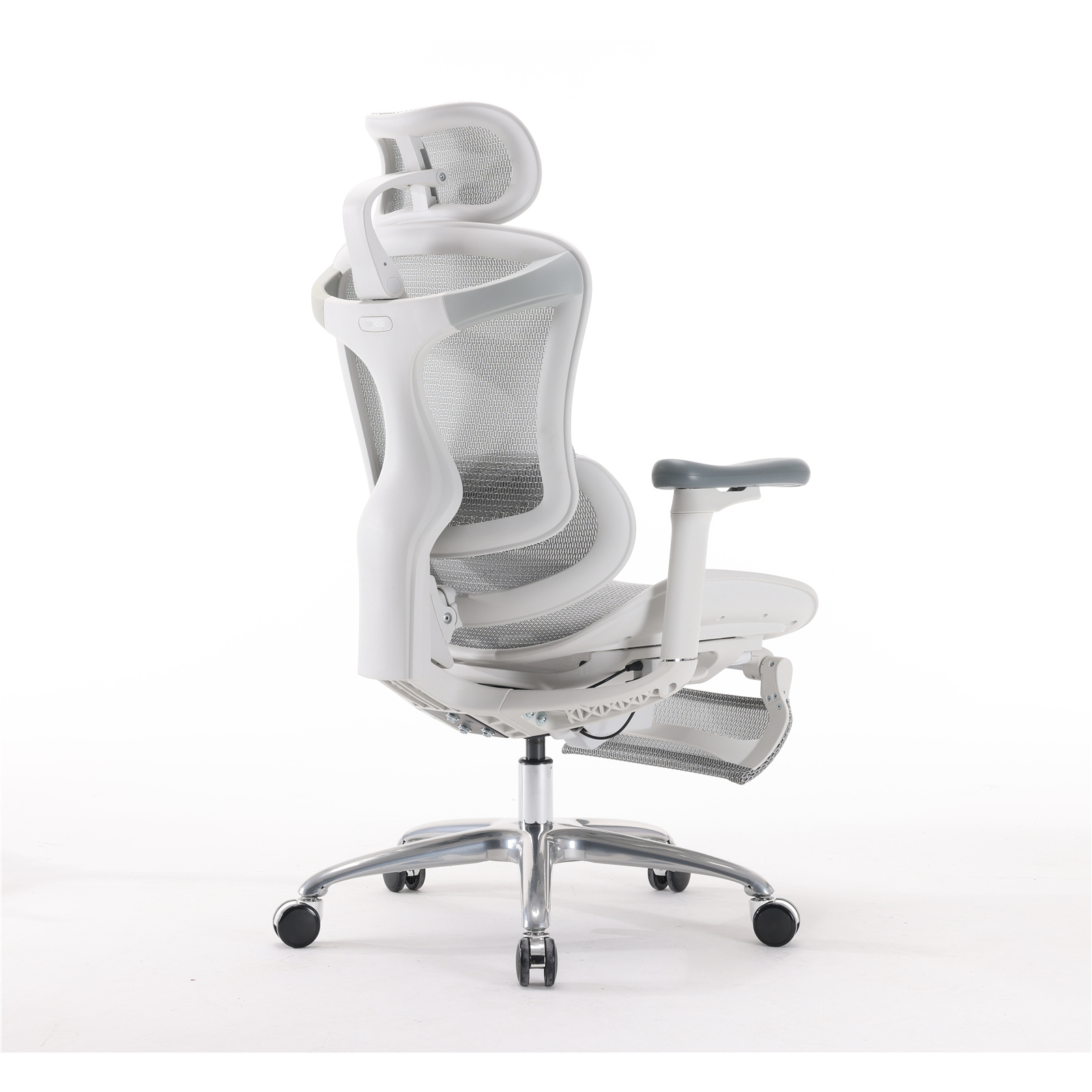 Sihoo Dora C100 White Pro Ergonomic Office Chair With Footrest