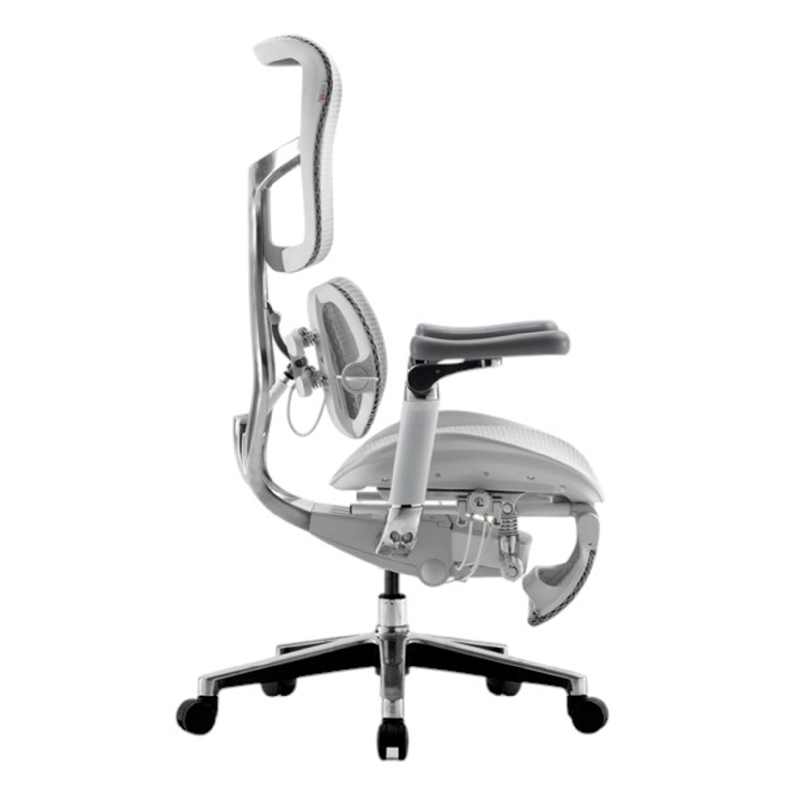 Sihoo Dora S300 White Premium Ergonomic Office Chair With Footrest - 6D Dynamic Lumbar Support - Adjustable Seat Depth - Super Soft 6D Adjustable Armrests