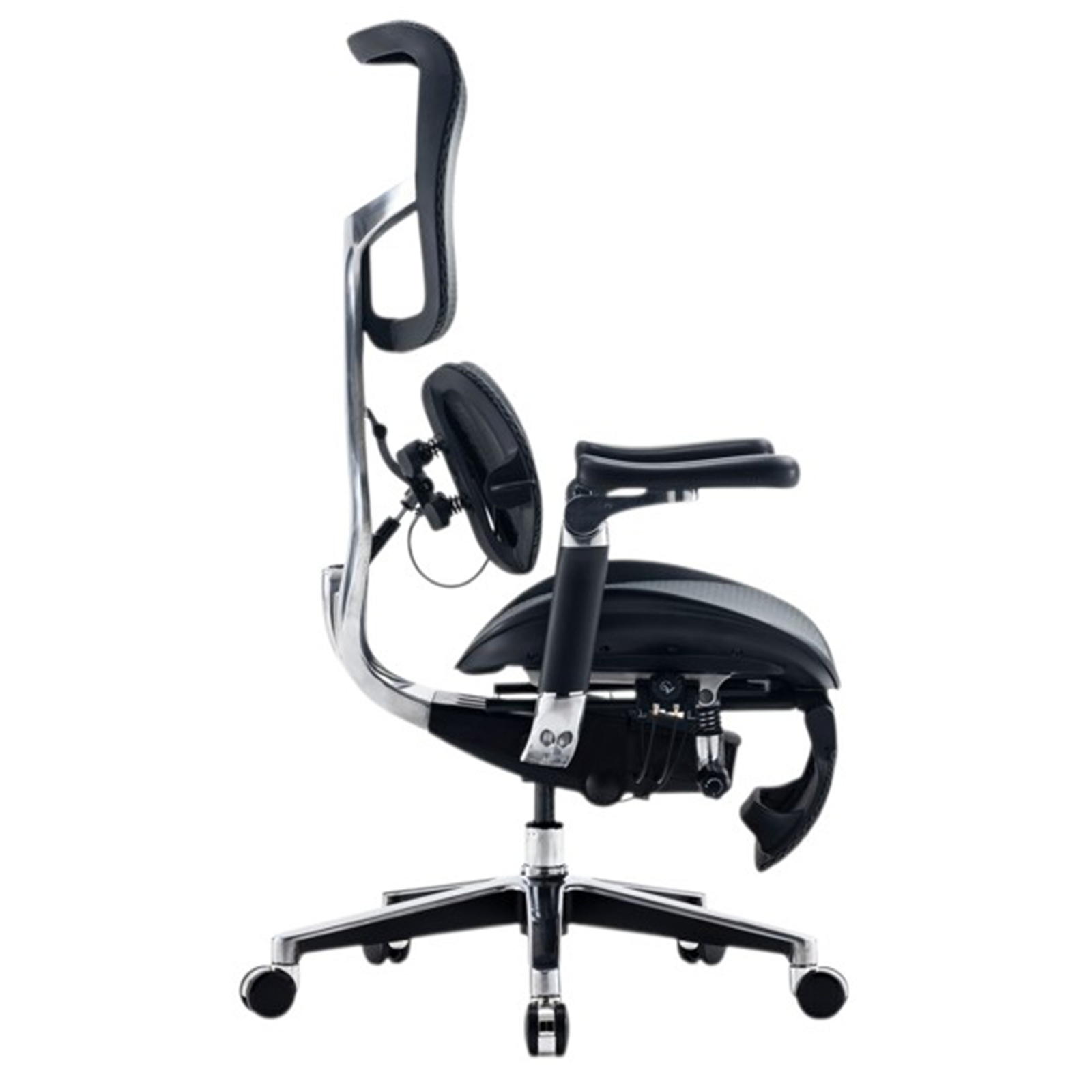 Sihoo Dora S300 Black Premium Ergonomic Office Chair With Footrest - 6D Dynamic Lumbar Support - Adjustable Seat Depth - Super Soft 6D Adjustable Armrests