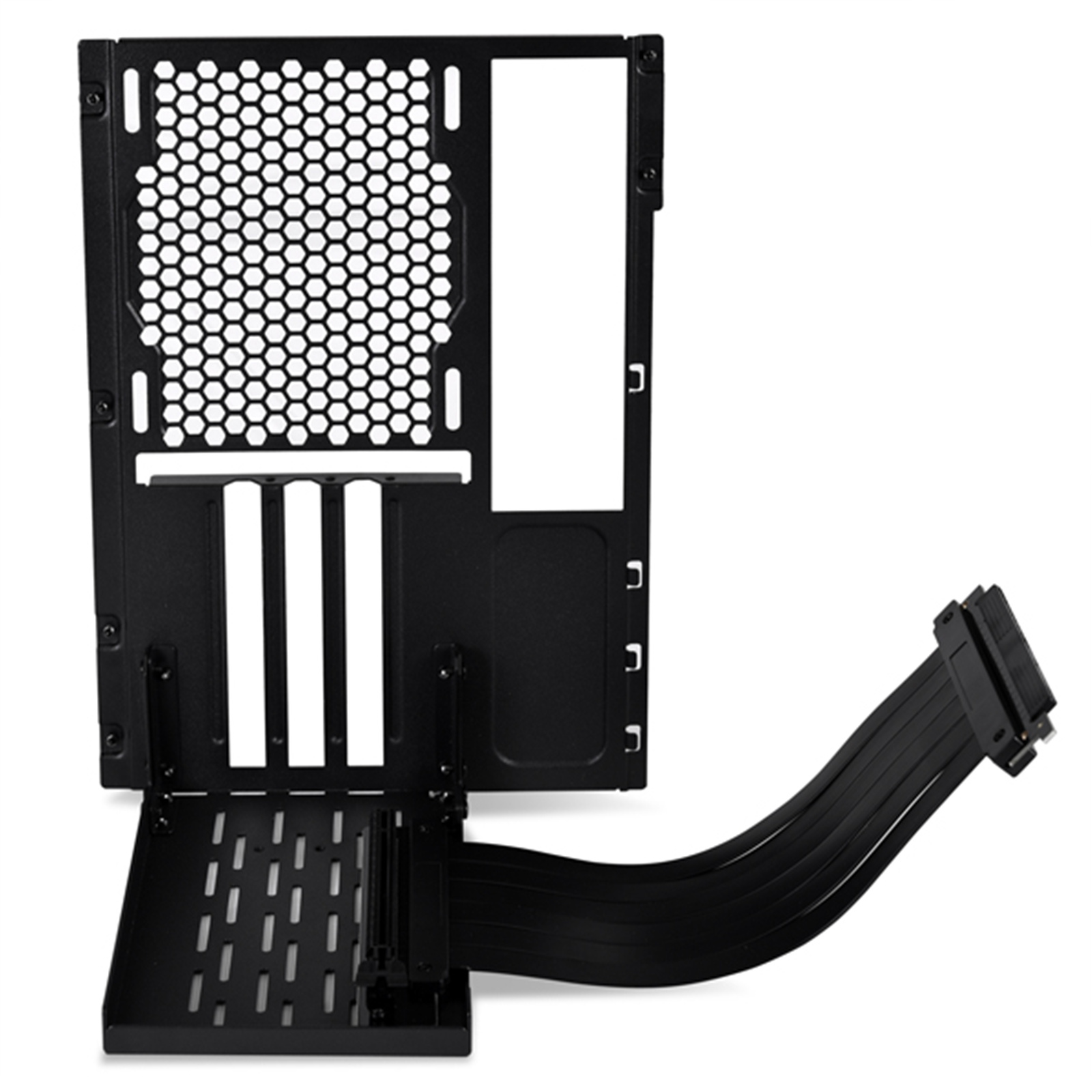 Lian li vertical gpu bracket. Riser lian li. lian li o11d-4x front panel mesh kit black. vertical gpu mounting kit. lian li o11d-1, premium pci-e x16 3.0 extender riser card + pci-e slot back panel.