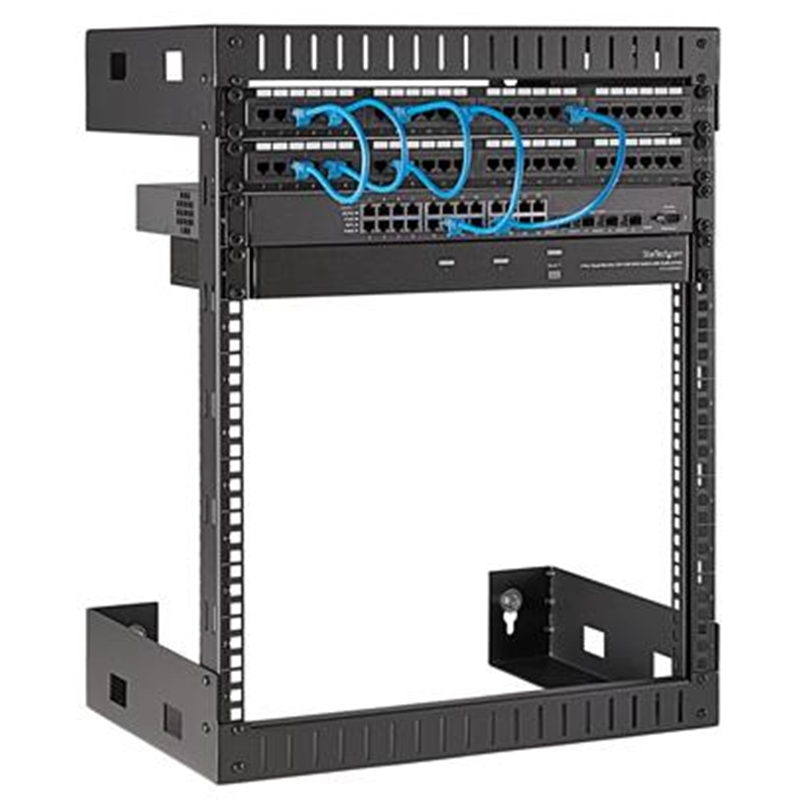 Buy the StarTech 12U 19" Wall Mount Network Rack 12" Deep 2 Post Open