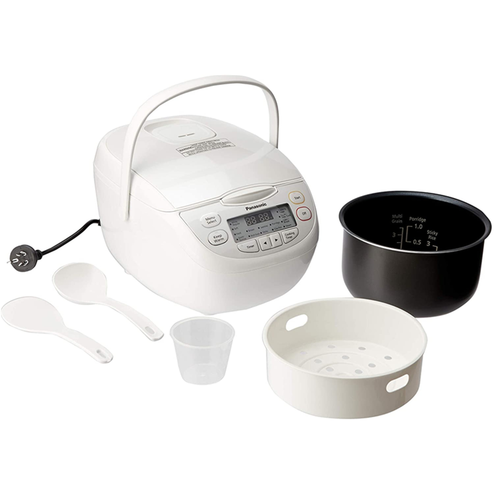Buy the Panasonic SRCN108WST 5 Cup Rice Cooker 2.2mm 6layer Inner Pan 16... ( SRCN108WST